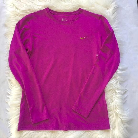 Nike Tops - Nike Dri-Fit Long Sleeve Top Size Large Pink Nike Tops - Nike Dri-Fit Long Sleeve Top Size Large Pink